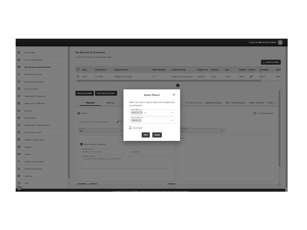 Taxwise Administration